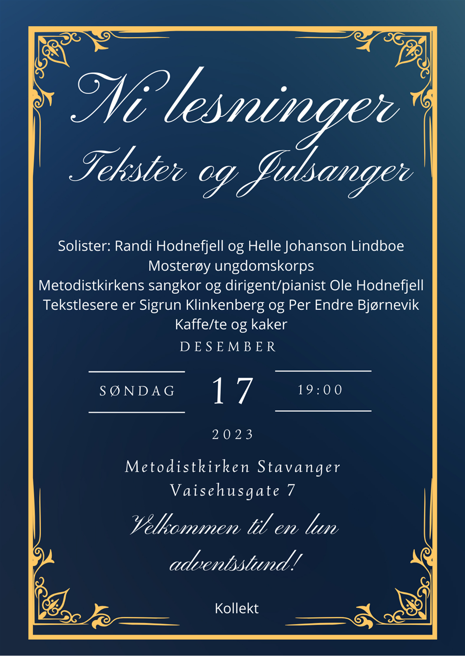 Vi synger julen inn - Ni lesninger og julesanger